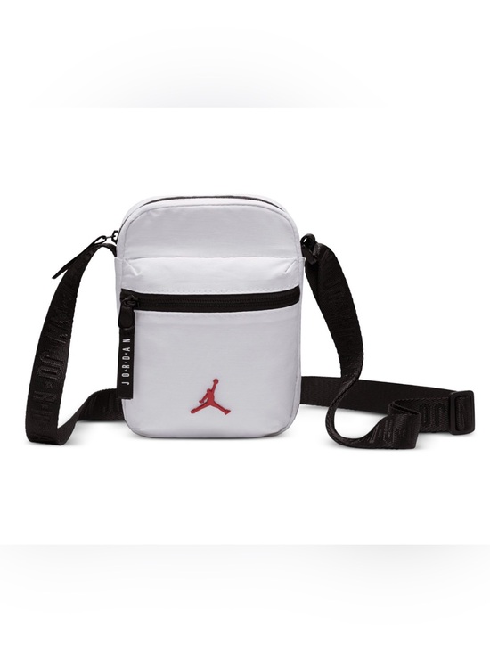 Jordan Other - Jordan Men’s White Mini Crossbody Bag with Red Jumpman